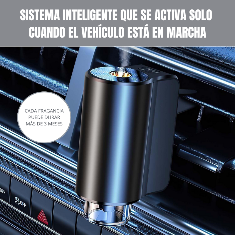 PureRide® Difusor de Auto Inteligente + 3 Fragancias Gratis